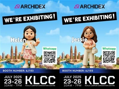 Ci vediamo ad Archidex, in Malesia, stiamo esponendo!